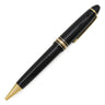 モンブラン Montblanc マイスターシュテュック ゴールドコーティング ルグラン ブラック×ゴールド GP プレシャスレジン ボールペン 芯なし ツイスト式