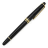 モンブラン Montblanc ローラーボール マイスターシュテュック ゴールドコーティング クラシック ブラック×ゴールド GP プレシャスレジン ボールペン インク切れ