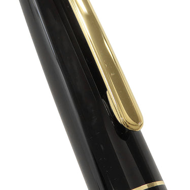 モンブラン Montblanc ローラーボール マイスターシュテュック ゴールドコーティング クラシック ブラック×ゴールド GP プレシャスレジン ボールペン インク切れ