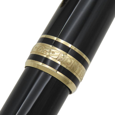 モンブラン Montblanc ローラーボール マイスターシュテュック ゴールドコーティング クラシック ブラック×ゴールド GP プレシャスレジン ボールペン インク切れ