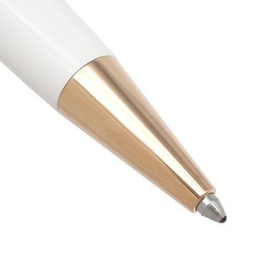 モンブラン Montblanc ホワイト ソリテール 113325 ホワイトXレッドゴールド GP ホワイトラッカー ボールペン 黒インク 筆記確認済