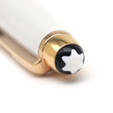 モンブラン Montblanc ホワイト ソリテール 113325 ホワイトXレッドゴールド GP ホワイトラッカー ボールペン 黒インク 筆記確認済