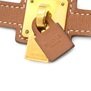 エルメス HERMES オーケリー ゴールド スイフト GP T2 ブレスレット 2重 2連 レザーブレス