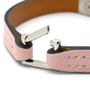 エルメス HERMES マイクロ ケリー ローズサクラ ヴォースイフト GP 14036 ブレスレット シルバー金具 レザーブレス