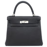 エルメス HERMES ケリー28 内縫い ブラック トゴ 2WAYバッグ シルバー金具 黒 ショルダー