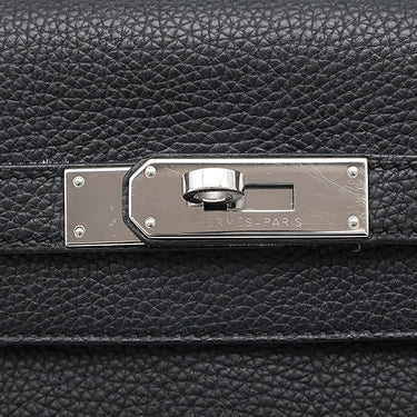 エルメス HERMES ケリー28 内縫い ブラック トゴ 2WAYバッグ シルバー金具 黒 ショルダー