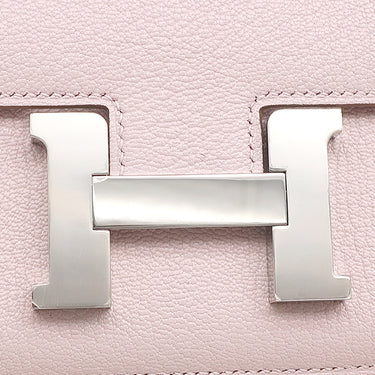 エルメス HERMES コンスタンス3 ミニ ミロワール モーヴペール シェーブル ショルダーバッグ シルバー金具 中古品