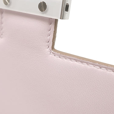 エルメス HERMES コンスタンス3 ミニ ミロワール モーヴペール シェーブル ショルダーバッグ シルバー金具 中古品