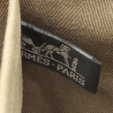 エルメス HERMES ヴァルパライソ PM エトゥープ トワルシェブロン レザー ハンドバッグ シルバー金具 グレージュ キャンバス