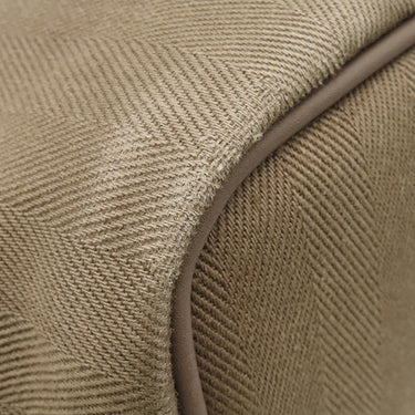 エルメス HERMES ヴァルパライソ PM エトゥープ トワルシェブロン レザー ハンドバッグ シルバー金具 グレージュ キャンバス