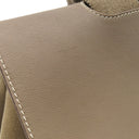 エルメス HERMES ヴァルパライソ PM エトゥープ トワルシェブロン レザー ハンドバッグ シルバー金具 グレージュ キャンバス