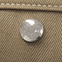 エルメス HERMES ヴァルパライソ PM エトゥープ トワルシェブロン レザー ハンドバッグ シルバー金具 グレージュ キャンバス