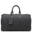 ルイヴィトン LOUIS VUITTON キーポル バンドリエール 40 M57088 ノワール レザー ボストンバッグ マットブラック金具 旅行バッグ 黒
