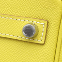 エルメス HERMES キャンディ バーキン30 ライム×グレー ヴォーエプソン ハンドバッグ シルバー金具 黄