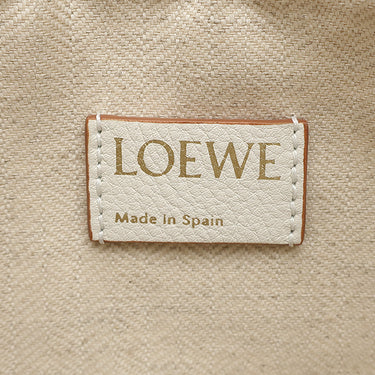 ロエベ LOEWE オブロング アナグラム ポーチ C730C63X15 エクリュ コットン クラッチバッグ ゴールド金具 ジャガード クラッチ ポーチ