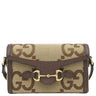 グッチ GUCCI ホースビット1955 ミニバッグ 699296 ブラウン×ベージュ GGキャンバス レザー ショルダーバッグ ゴールド金具 ジャンボGG