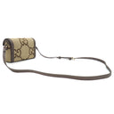 グッチ GUCCI ホースビット1955 ミニバッグ 699296 ブラウン×ベージュ GGキャンバス レザー ショルダーバッグ ゴールド金具 ジャンボGG