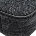 クリスチャン・ディオール Christian Dior Safar ディオール オブリーク 2ESWS011YKY ブラック キャンバス レザー ショルダーバッグ シルバー金具 ロゴ 総柄