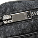 クリスチャン・ディオール Christian Dior Safar ディオール オブリーク 2ESWS011YKY ブラック キャンバス レザー ショルダーバッグ シルバー金具 ロゴ 総柄