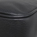 グッチ GUCCI ヴィンテージロゴ メッセンジャーバッグ 523589 ブラック レザー ショルダーバッグ マットゴールド金具 黒 レトロスタイル ロゴプリント