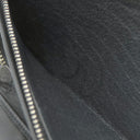 ボッテガヴェネタ BOTTEGA VENETA ラウンドファスナー ブラック レザー 長財布 シルバー金具 黒 オーガナイザー