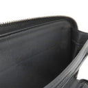 ボッテガヴェネタ BOTTEGA VENETA ラウンドファスナー ブラック レザー 長財布 シルバー金具 黒 オーガナイザー
