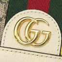 グッチ GUCCI オフィディア GG フローラ ウォレット 598662 アイボリー×マルチカラー GGスプリームキャンバス 二つ折り財布 ゴールド金具 花柄