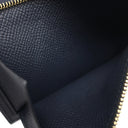エルメス HERMES ベアンコンパクト ブルーインディゴ ヴォーエプソン 二つ折り財布 ゴールド金具 紺