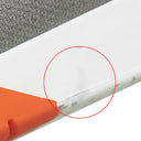 エルメス HERMES エクスプロイト H221902Z オレンジ×グレー ニット スウェード レザー #40.5 スニーカー Exploit ソルド品