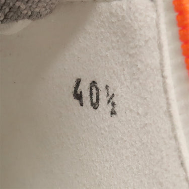 エルメス HERMES エクスプロイト H221902Z オレンジ×グレー ニット スウェード レザー #40.5 スニーカー Exploit ソルド品