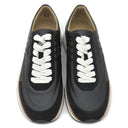 エルメス HERMES イージー EASY H221901Z ブラック カーフ シェーブルベロア #39 スニーカー 黒 白 レザー ソルド品