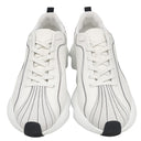 エルメス HERMES アンヴォル H221894Z ホワイト キャンバス スウェード #39 スニーカー 白 黒 Envol ソルド品