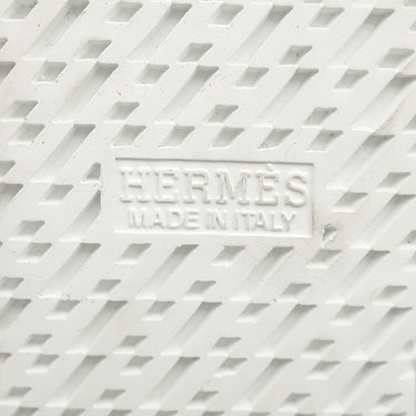 エルメス HERMES スノーフレーク アンクルブーツ H222051Z ベージュゴビ×エクリュ スウェード ムートン #36 ブーツ シルバー金具 ショートブーツ ソルド品