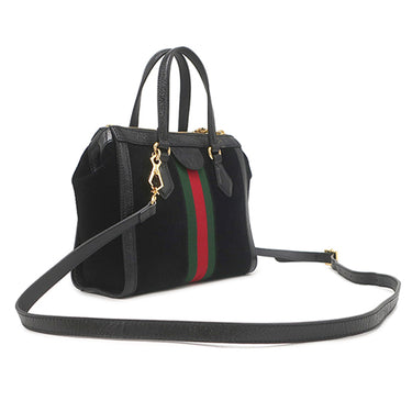 グッチ GUCCI オフィディア GG スモール トート 547551 ブラック スウェード 2WAYバッグ ゴールド金具 ハンドバッグ ショルダー ウェブ ダブルG 黒