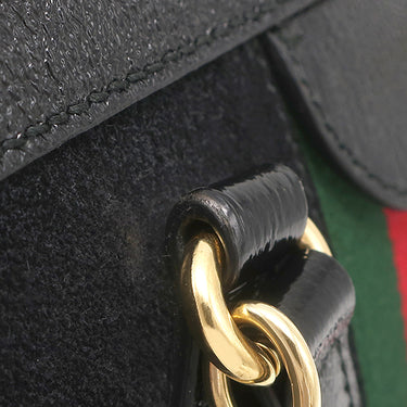 グッチ GUCCI オフィディア GG スモール トート 547551 ブラック スウェード 2WAYバッグ ゴールド金具 ハンドバッグ ショルダー ウェブ ダブルG 黒