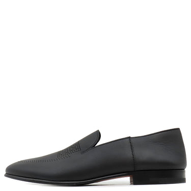 エルメス HERMES モカシン エクリプス H221981Z ブラック レザー #39.5 ローファー 黒 スリッポン