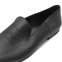 エルメス HERMES モカシン エクリプス H221981Z ブラック レザー #39.5 ローファー 黒 スリッポン