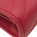 グッチ GUCCI GGマーモント 474575 レッド レザー チェーンウォレット ゴールド金具 赤 チェーン ショルダーバッグ シェブロン キルティング