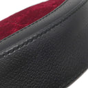 グッチ GUCCI GG ベルベット ラウンドショルダー 574978 ブラック×レッド レザー ベルベット ショルダーバッグ ヴィンテージ金具 黒 赤 GGロゴ