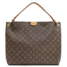 ルイヴィトン LOUIS VUITTON グレースフル MM M43703 ピヴォワンヌ モノグラムキャンバス ショルダーバッグ ゴールド金具 ブラウン ワンハンドル