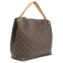 ルイヴィトン LOUIS VUITTON グレースフル MM M43703 ピヴォワンヌ モノグラムキャンバス ショルダーバッグ ゴールド金具 ブラウン ワンハンドル