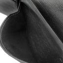 バレンシアガ BALENCIAGA ネオ クラシック コンパクトウォレット ブラック レザー 二つ折り財布 ブラック金具 クロコ型押し 黒