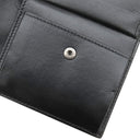 バレンシアガ BALENCIAGA ネオ クラシック コンパクトウォレット ブラック レザー 二つ折り財布 ブラック金具 クロコ型押し 黒