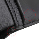 バレンシアガ BALENCIAGA ネオ クラシック コンパクトウォレット ブラック レザー 二つ折り財布 ブラック金具 クロコ型押し 黒