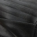 バレンシアガ BALENCIAGA ネオ クラシック コンパクトウォレット ブラック レザー 二つ折り財布 ブラック金具 クロコ型押し 黒