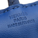 エルメス HERMES バディ ブルーフランス×ブルサフィール ムートン アニョーミロ バッグチャーム 青