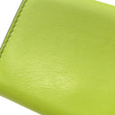 フェンディ FENDI バゲット マイクロトリフォールド ウォレット 8M0395 AAJD F1JCP ワサビ レザー 三つ折り財布 ゴールド金具 コンパクト財布