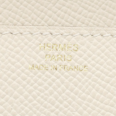 エルメス HERMES コンスタンス トゥーゴー クレ ヴォーエプソン 長財布 ゴールド金具 オフホワイト