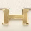 エルメス HERMES コンスタンス トゥーゴー クレ ヴォーエプソン 長財布 ゴールド金具 オフホワイト