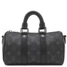 ルイヴィトン LOUIS VUITTON キーポル バンドリエール 25 M46271 モノグラムエクリプス レザー モノグラムエクリプスリバースキャンバス 2WAYバッグ シルバー金具 黒 ショルダー ハンドバッグ